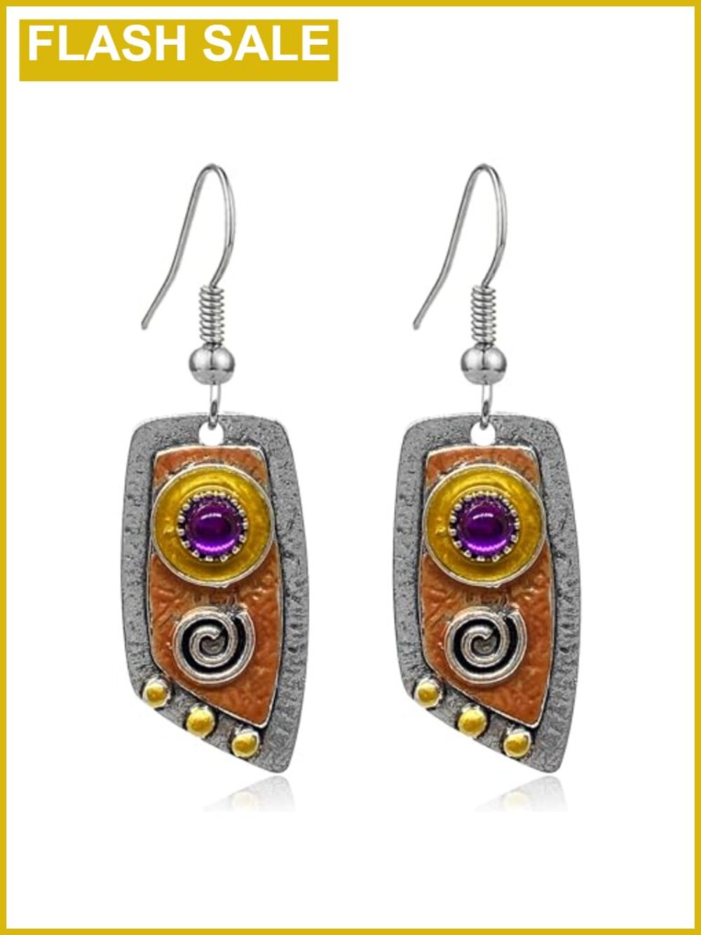 Bohemian Dangle Drop Earrings Alloy French Wire Women Girls Handmade